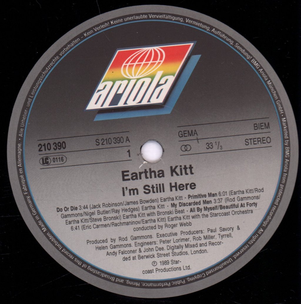 Eartha Kitt - I'm Still Here - Lp
