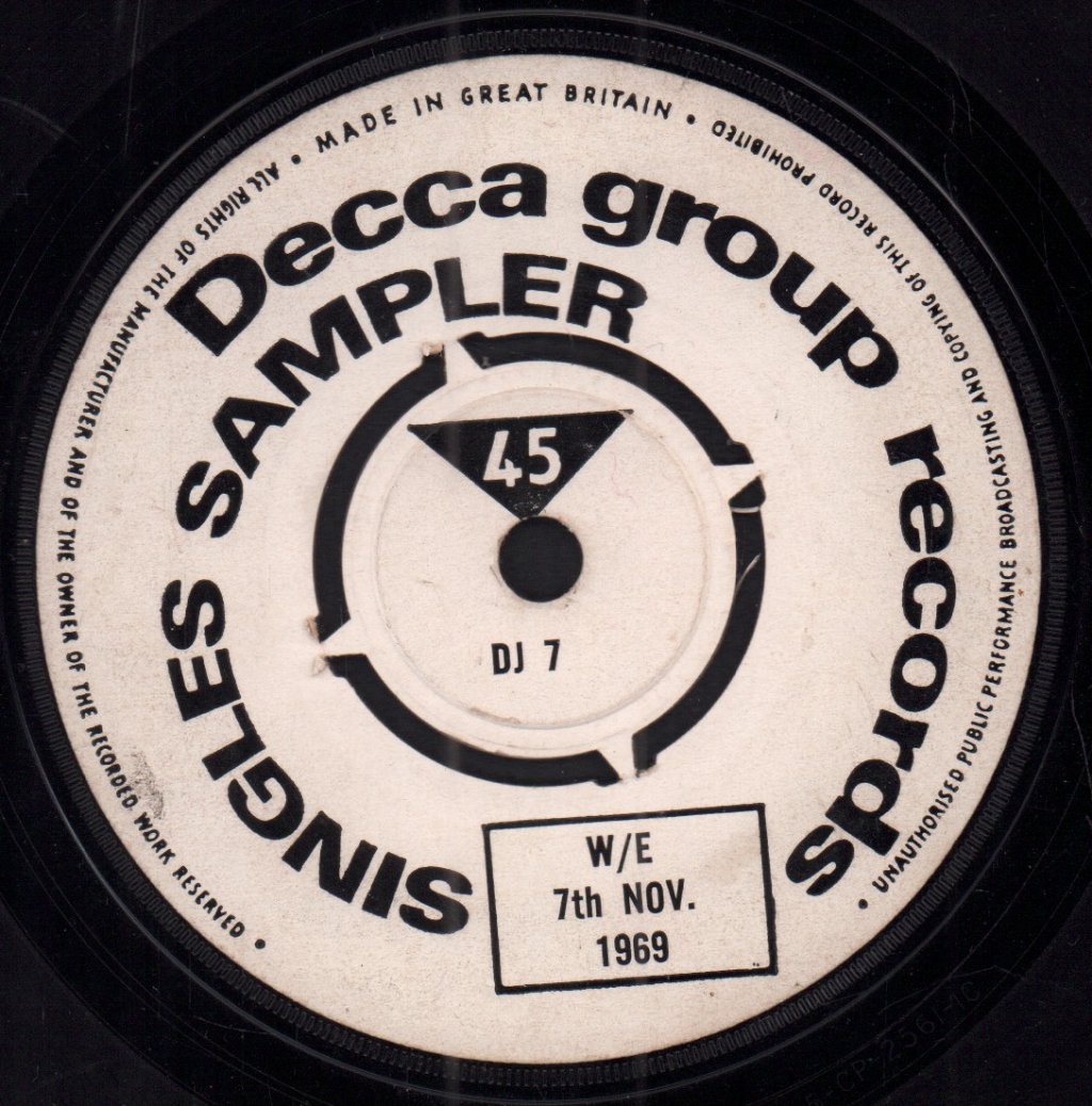 Various Artists - Decca Group Records Singles Sampler W/E 7th Nov 1969 - 7 Inch