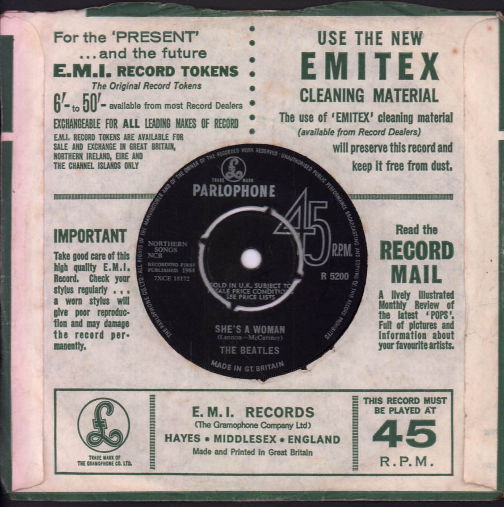 Beatles - I Feel Fine - 7 Inch
