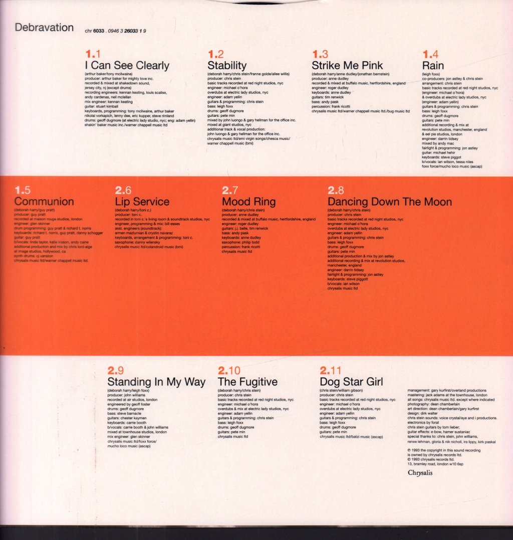Debbie Harry - Debravation - Lp