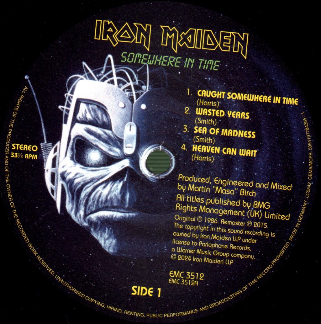 Iron Maiden - Somewhere in Time - Lp
