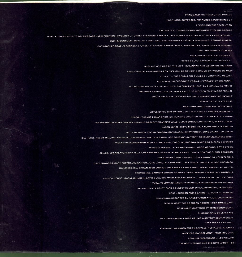Prince - Parade - Lp