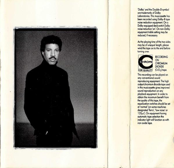 Lionel Richie - Back To Front - Cassette