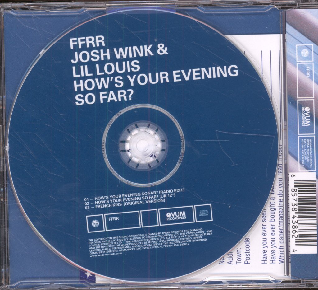 Josh Wink And Lil Louis - How's Your Evening So Far? - Cd