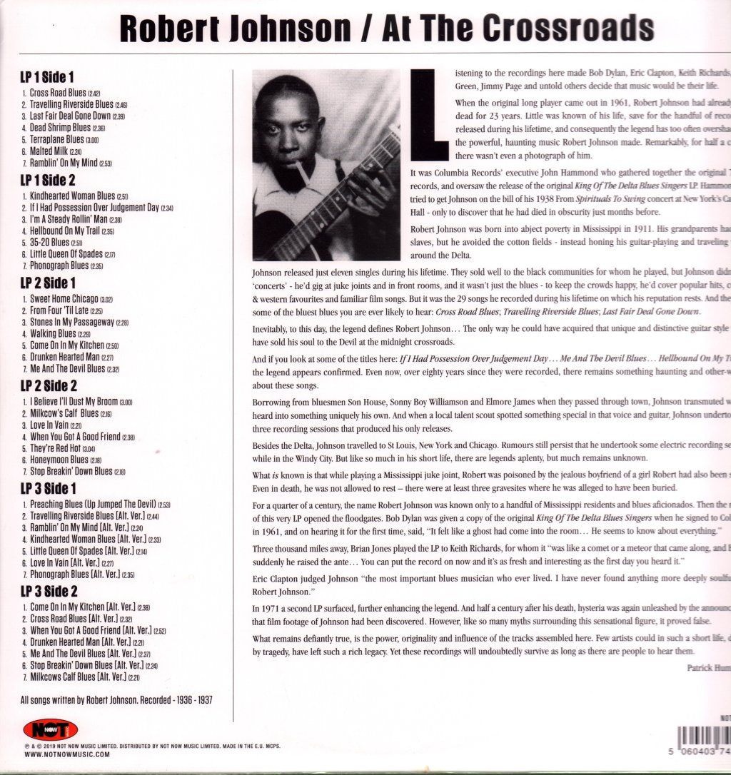 Robert Johnson - At The Crossroads - Triple Lp