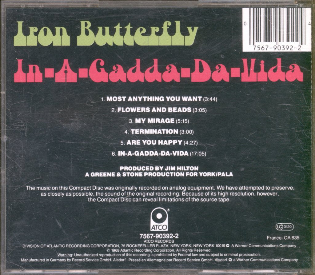 Iron Butterfly - In-A-Gadda-Da-Vida - Cd