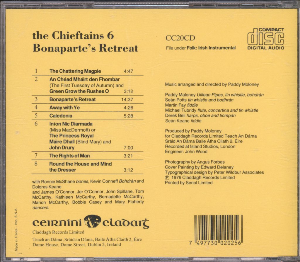 Chieftains - Bonaparte's Retreat - Cd