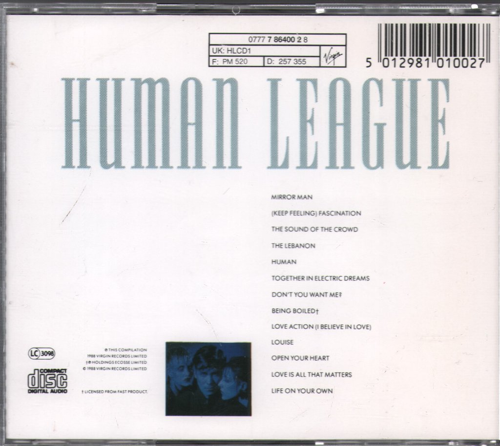 Human League - Greatest Hits - Cd