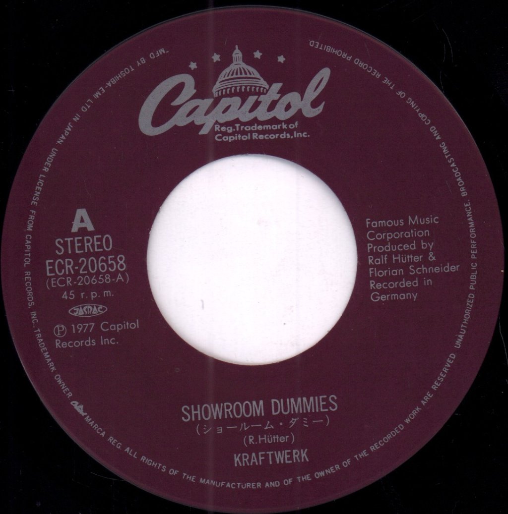 Kraftwerk - Showroom Dummies - 7 Inch