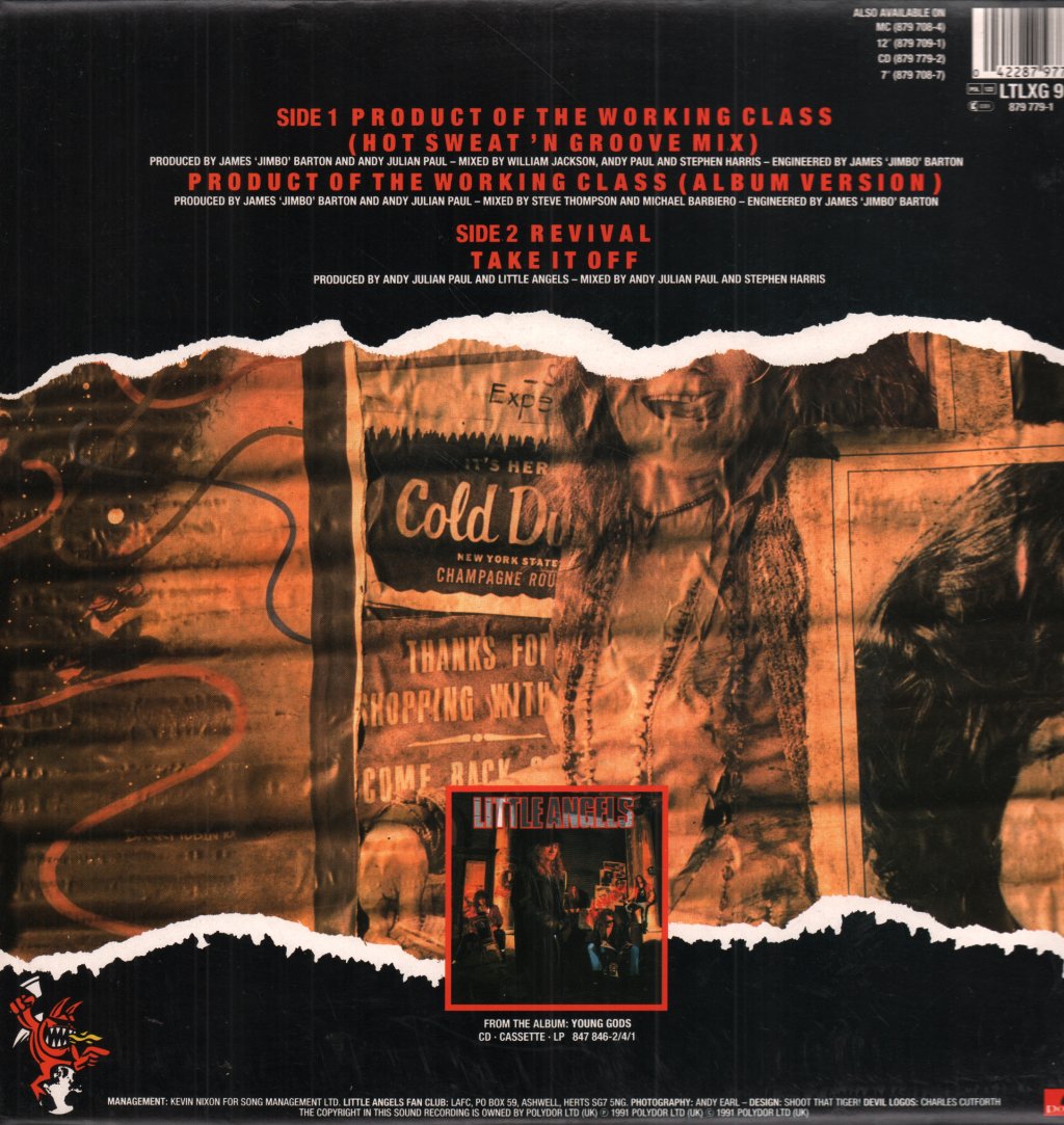 Little Angels - Product Of The Working Class - 12 Inch