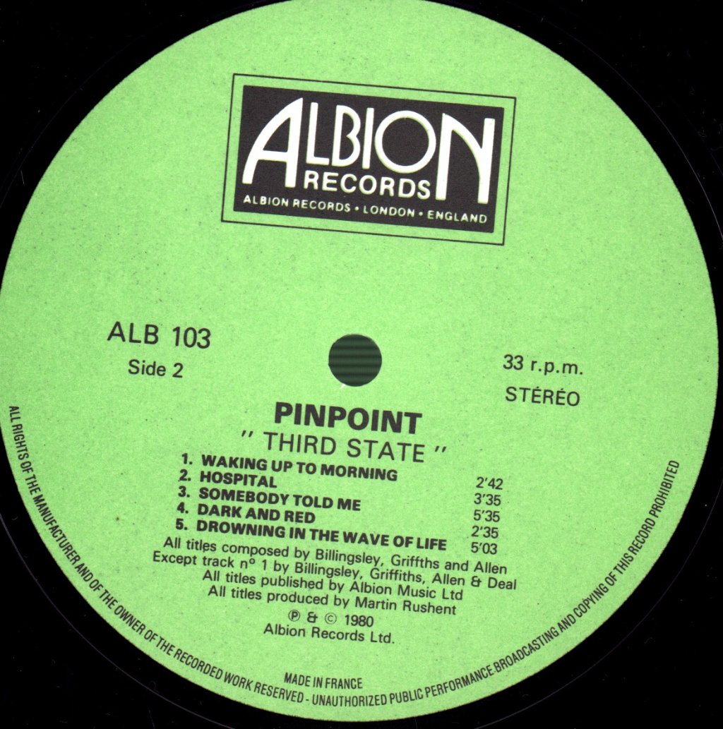 Pinpoint - Third State - Double Lp