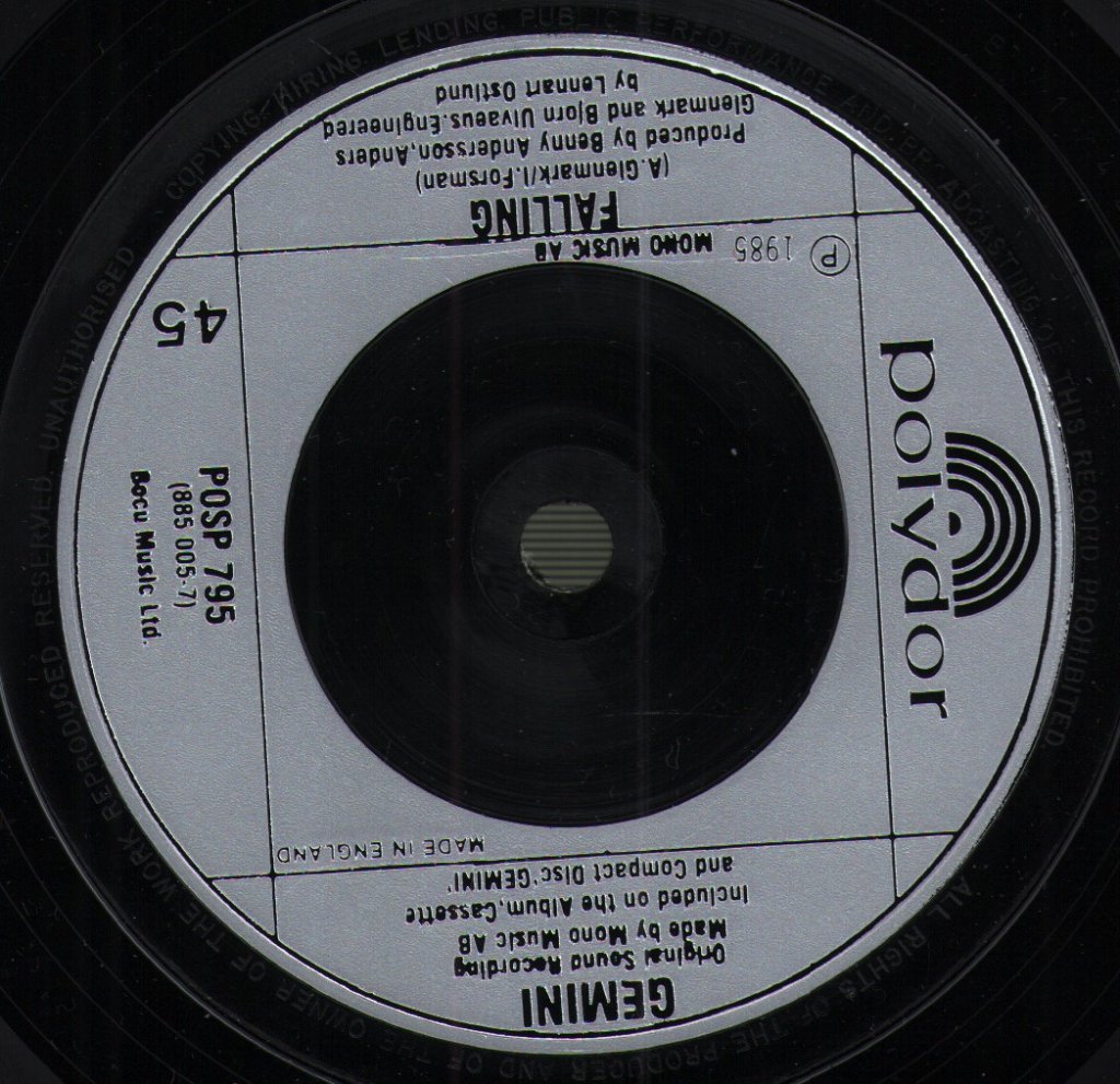 Gemini (80'S Group) - Another You, Another Me - 7 Inch