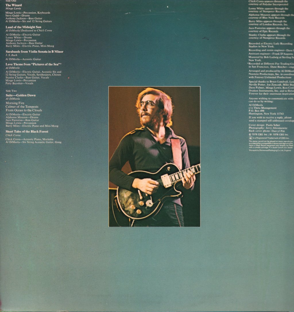 Al Di Meola - Land Of The Midnight Sun - Lp