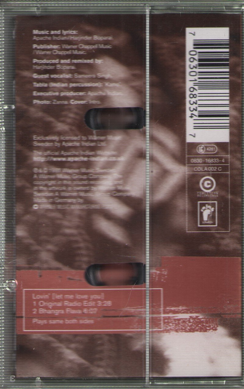 Apache Indian - Lovin' [Let Me Love You] - Cassette