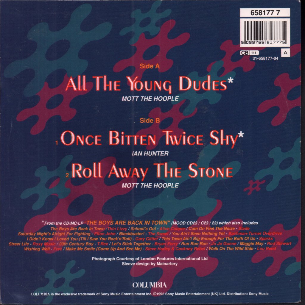 Mott The Hoople - All The Young Dudes - 7 Inch