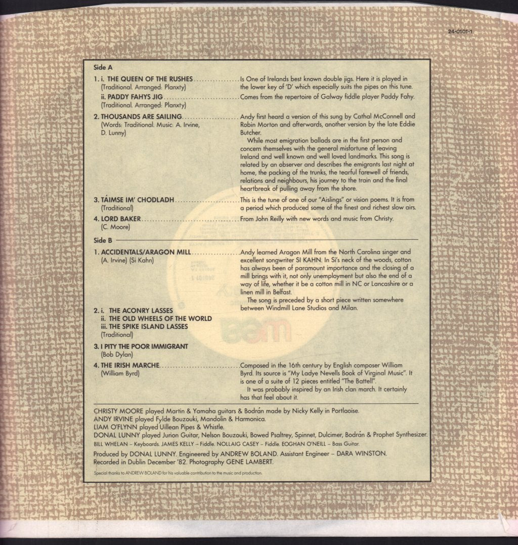 Planxty - Words And Music - Lp