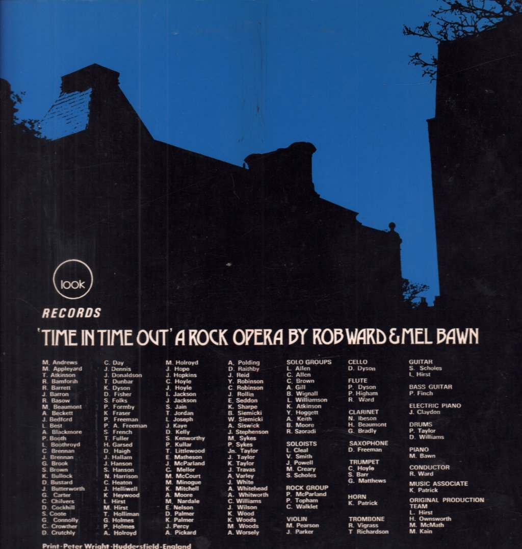 Rob Ward Mel Bawn Royds Hall School - Time In Time Out A Rock Opera - Lp