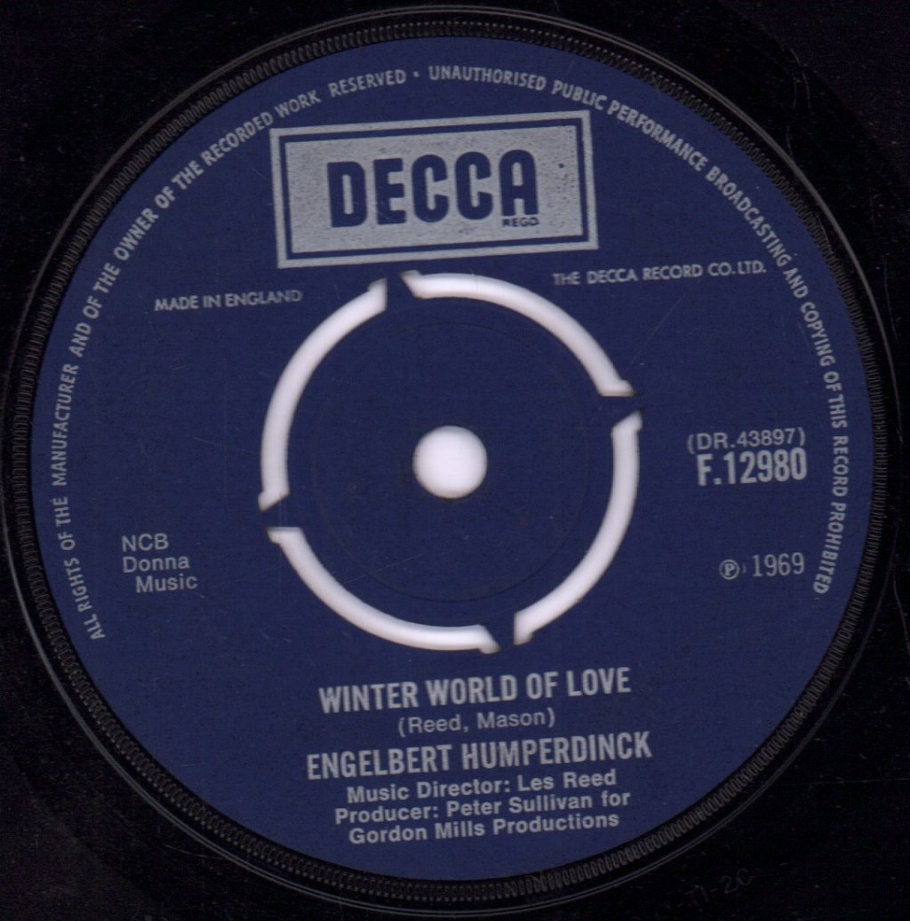 Engelbert Humperdinck - Winter World Of Love - 7 Inch