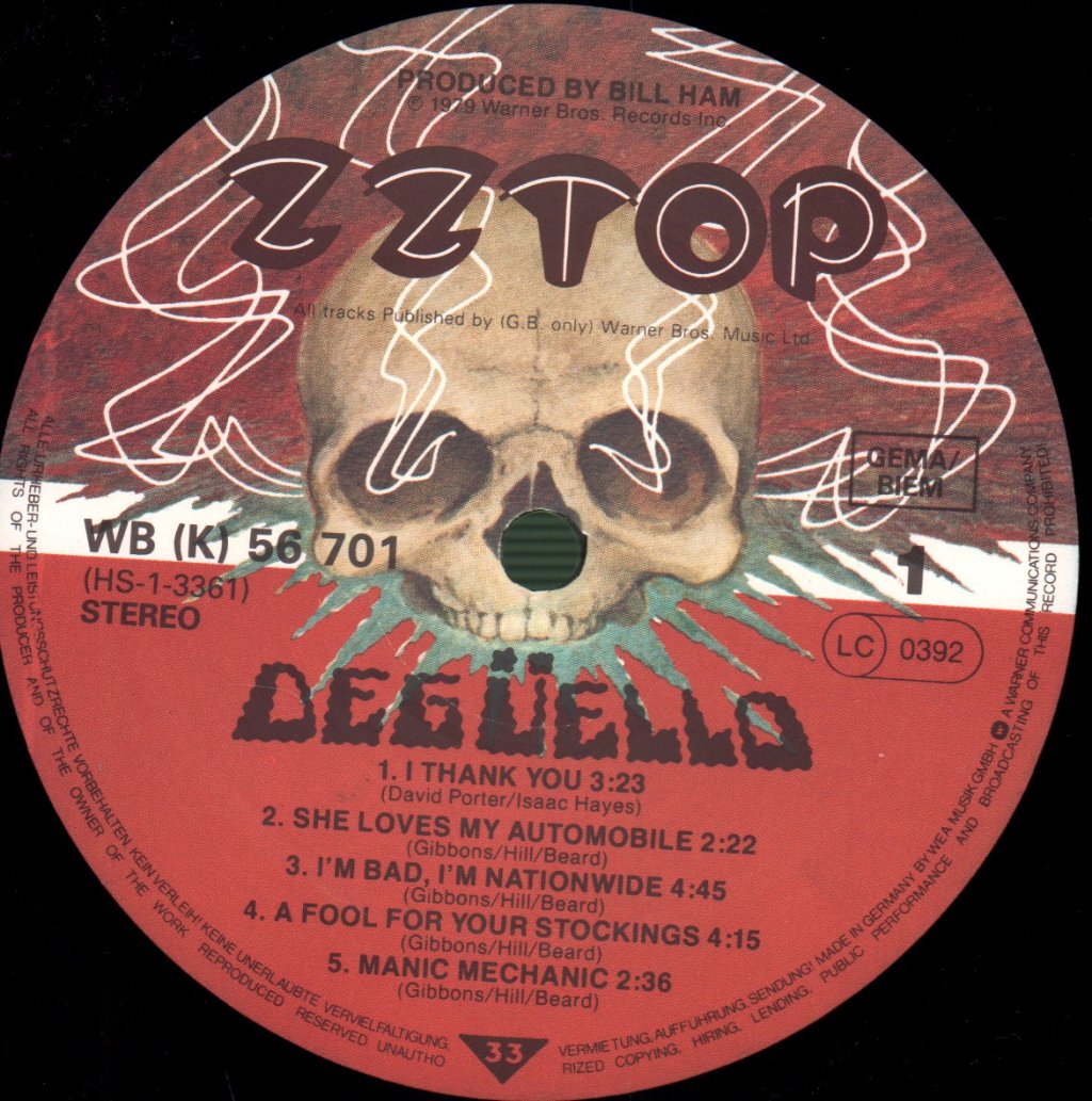 ZZ Top - Deguello - Lp