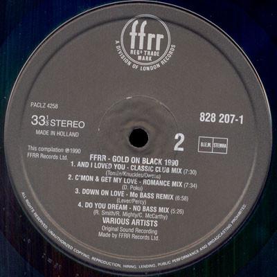 Various Artists - FFRR Gold On Black 1990 - Lp