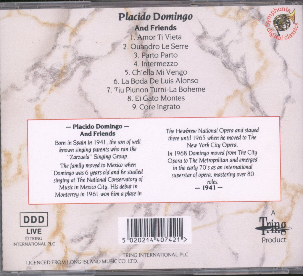 Placido Domingo - Placido Domingo And Friends - Cd