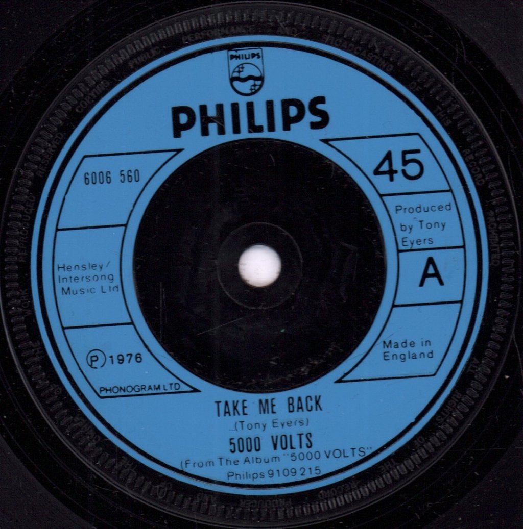 5,000 Volts - Take Me Back - 7 Inch