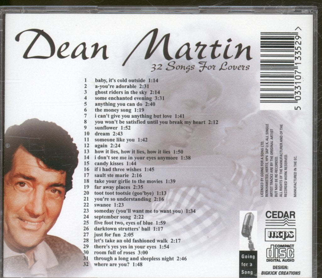 Dean Martin - 32 Songs For Lovers - Cd