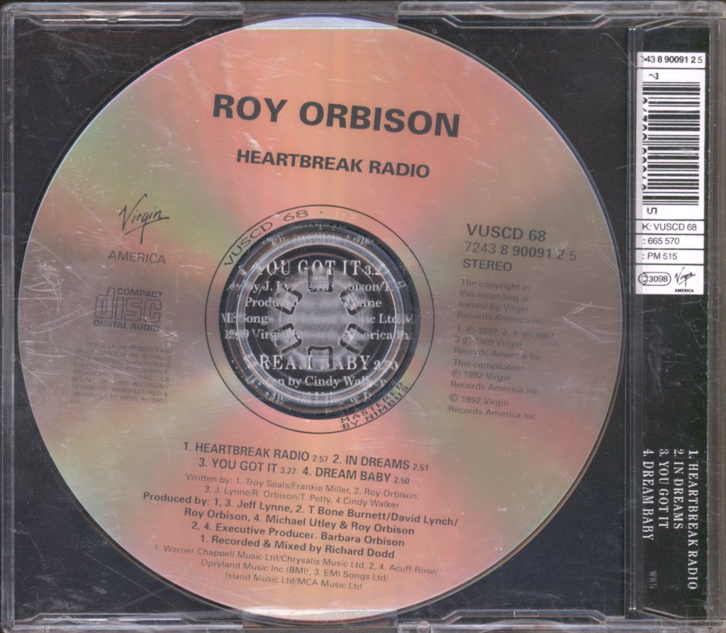 Roy Orbison - Heartbreak Radio - Cd