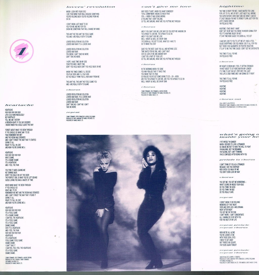 Pepsi And Shirlie - All Right Now - Lp