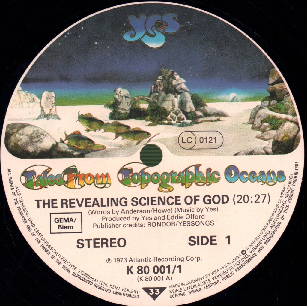 Yes - Tales From Topographic Oceans - Double Lp