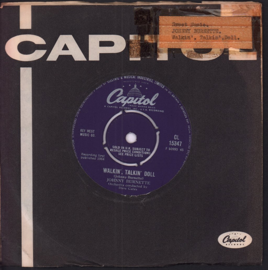 Johnny Burnette - Walkin', Talkin' Doll - 7 Inch