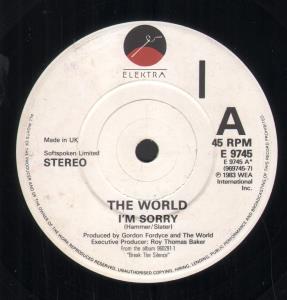 World (80'S Group) - I'm Sorry - 7 Inch