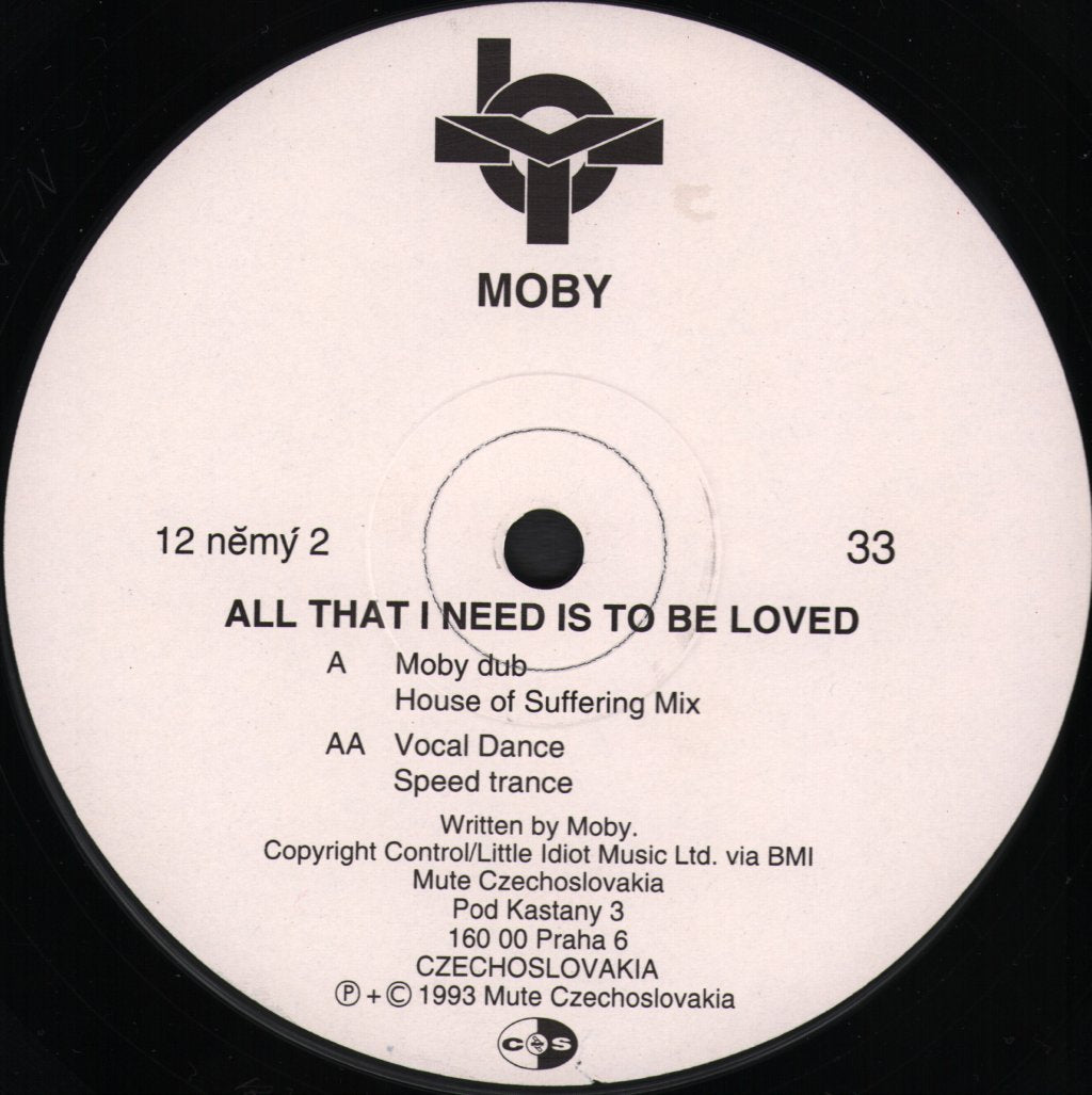 Moby - All That I Need Is To Be Loved - 12 Inch