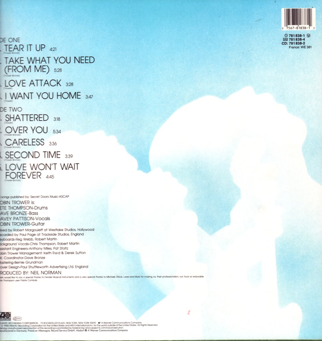 Robin Trower - Take What You Need - Lp