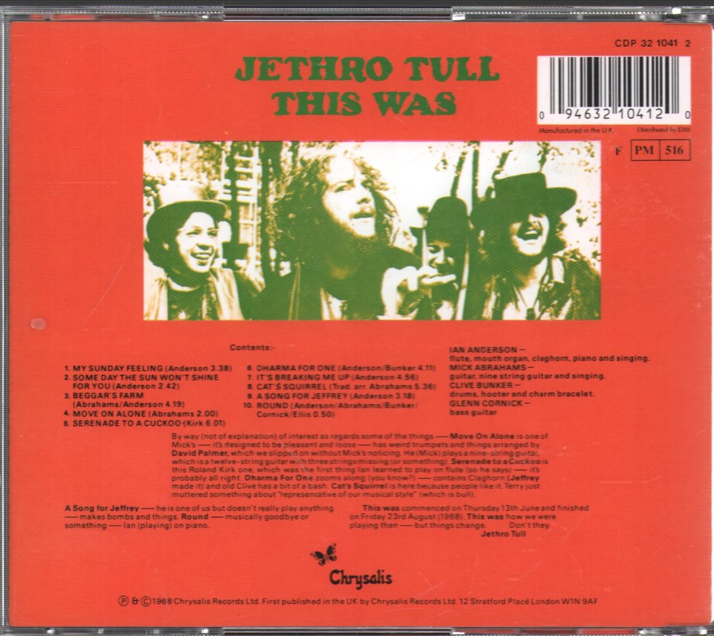 Jethro Tull - This Was - Cd