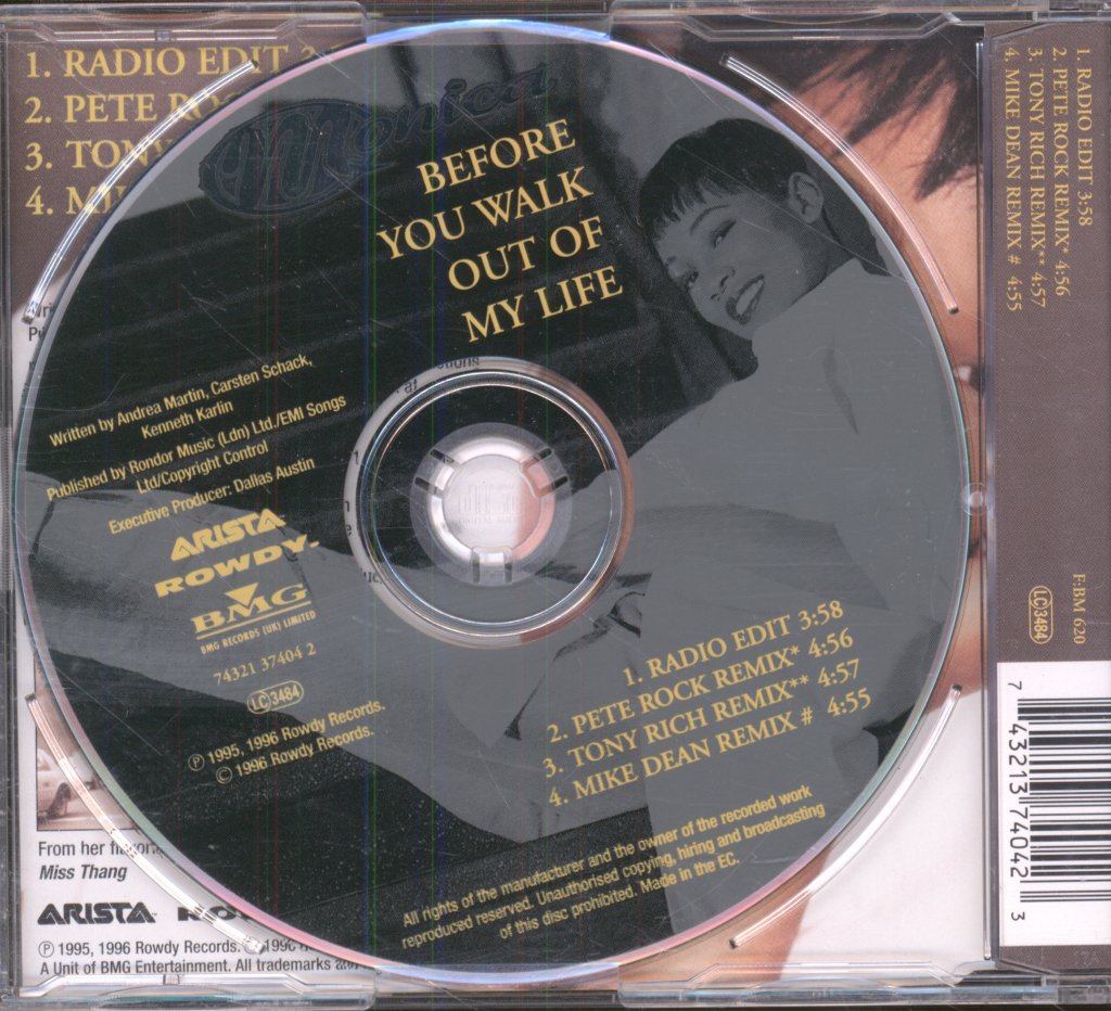 Monica - Before You Walk Out Of My Life - Cd