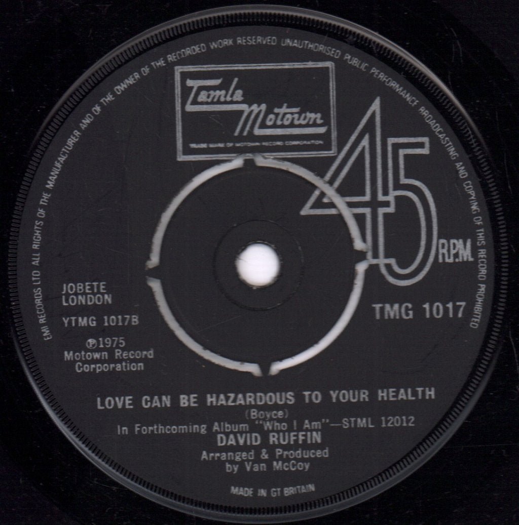 David Ruffin - Walk Away From Love - 7 Inch