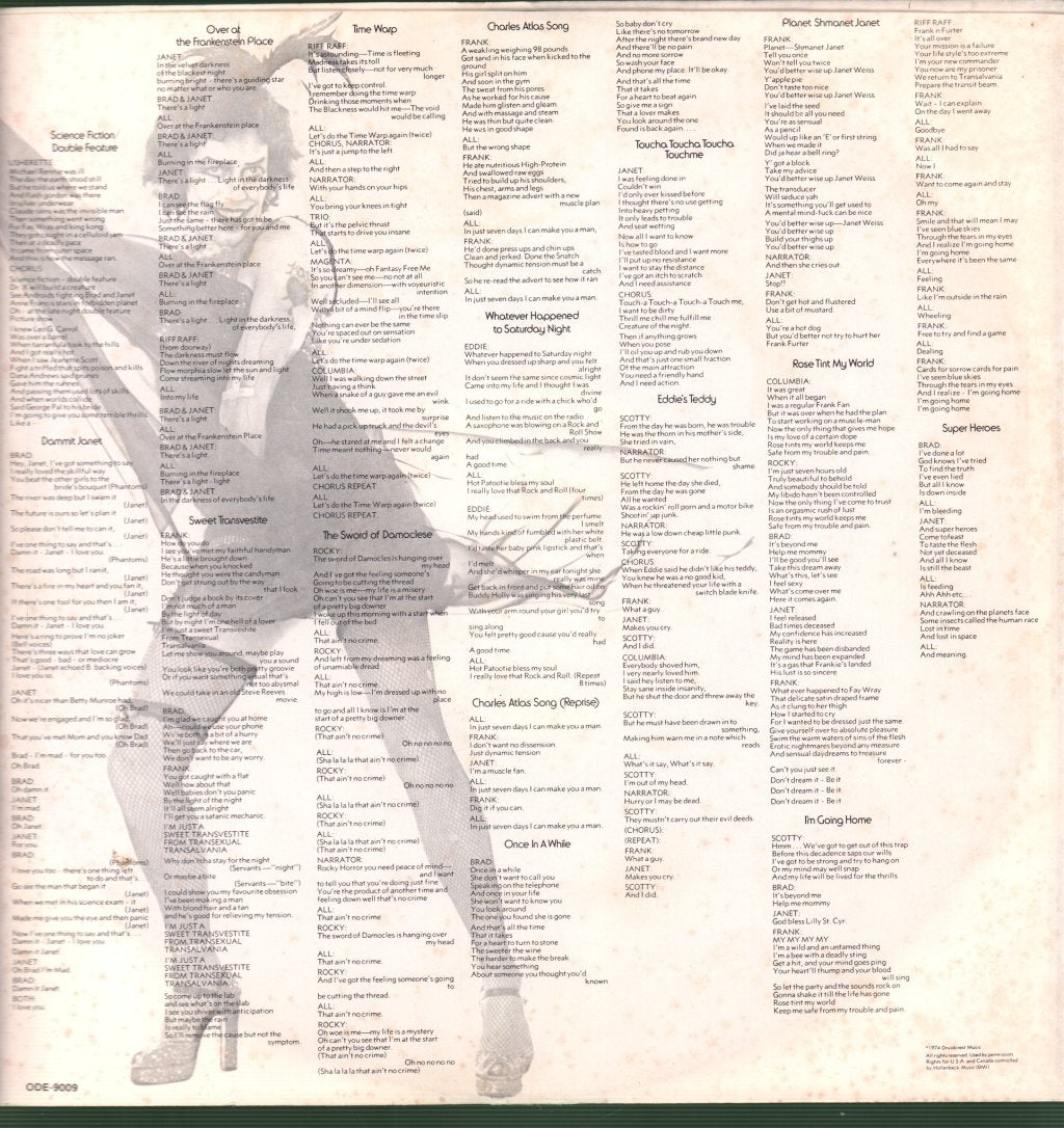 Various Artists - Rocky Horror Show (Original Roxy Cast) - Lp