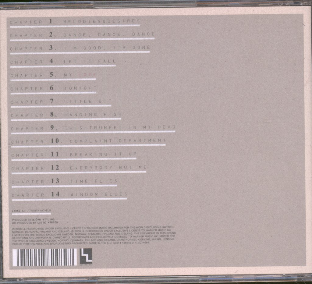 Lykke Li - Youth Novels - Cd