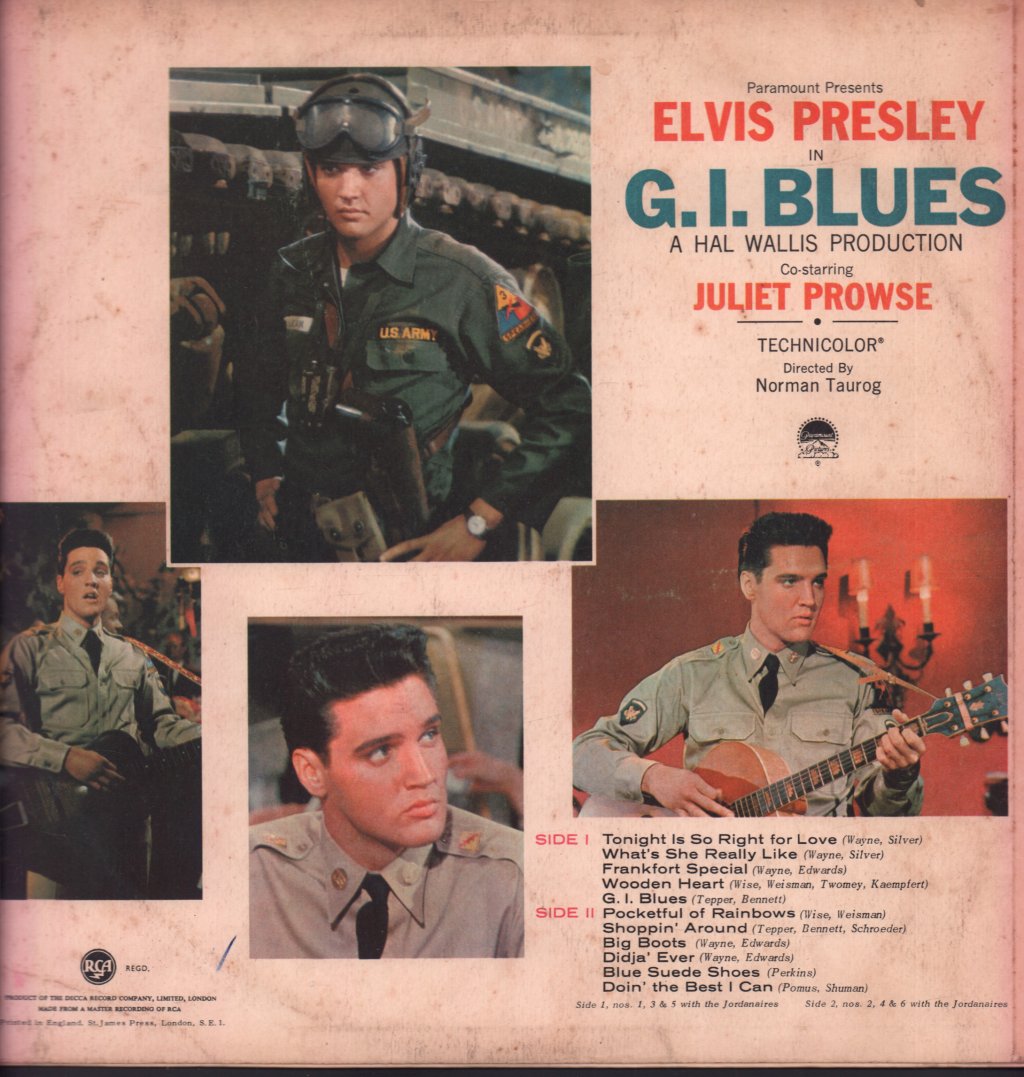 Elvis Presley - Gi Blues - Lp
