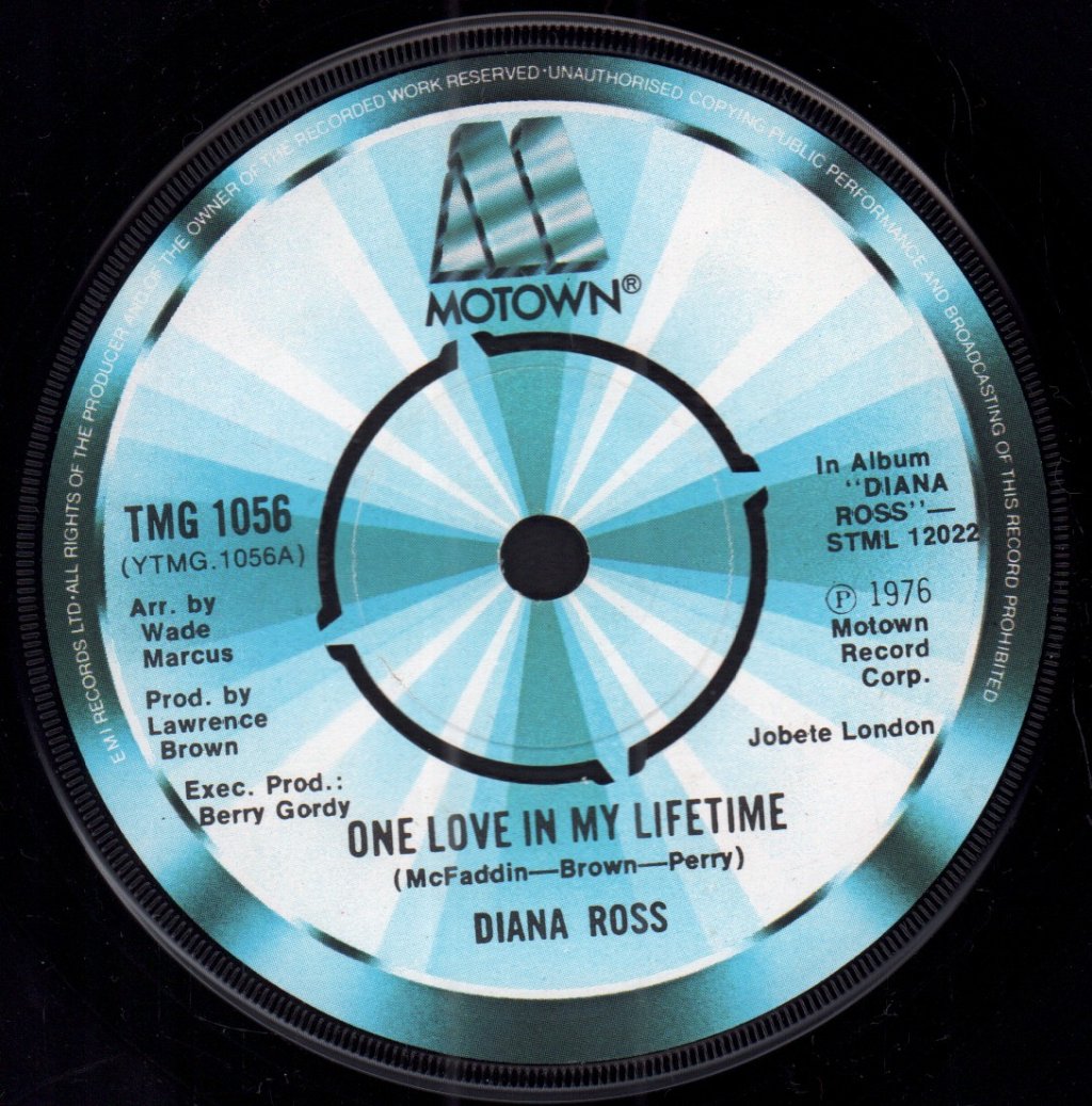 Diana Ross - One Love In My Lifetime - 7 Inch