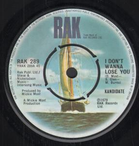 Kandidate - I Don't Wanna Lose You - 7 Inch