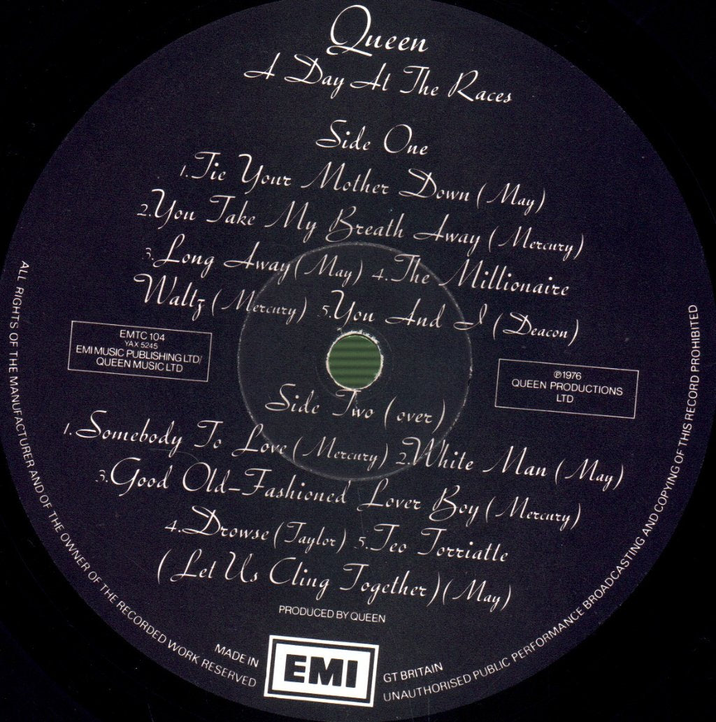 Queen - A Day At The Races - Lp