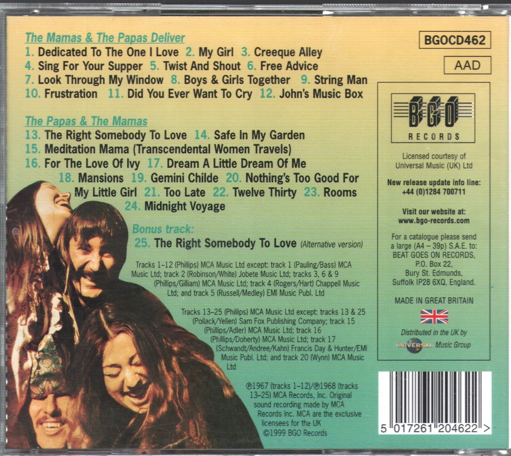 Mamas & The Papas - Mamas & The Papas Deliver / The Papas & The Mamas - Cd