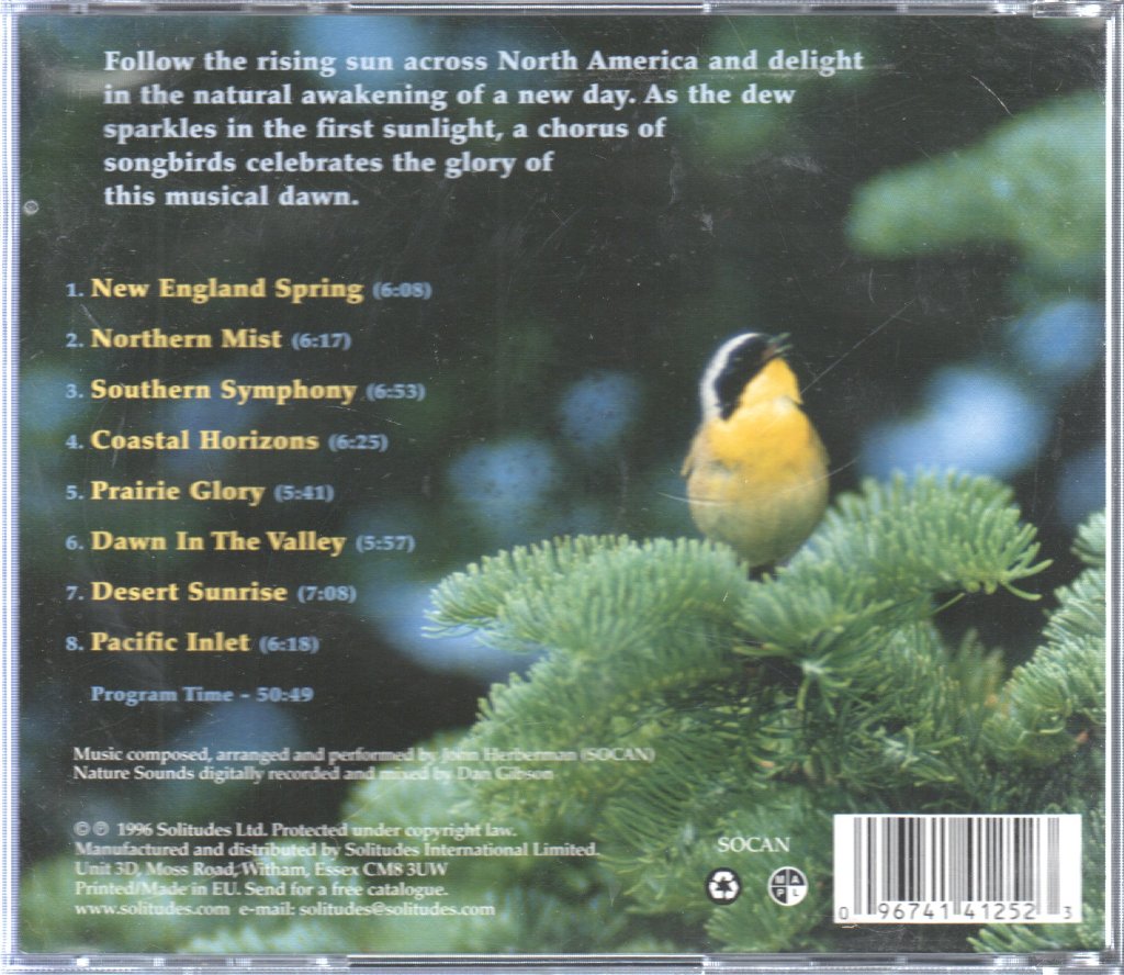 Dan Gibson - Solitudes - Songbirds At Sunrise - Cd