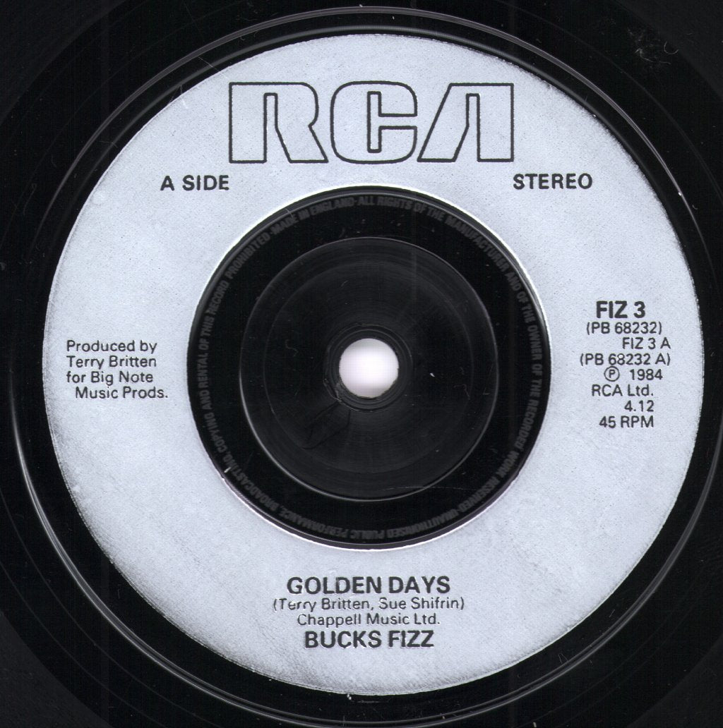 Bucks Fizz - Golden Days - 7 Inch