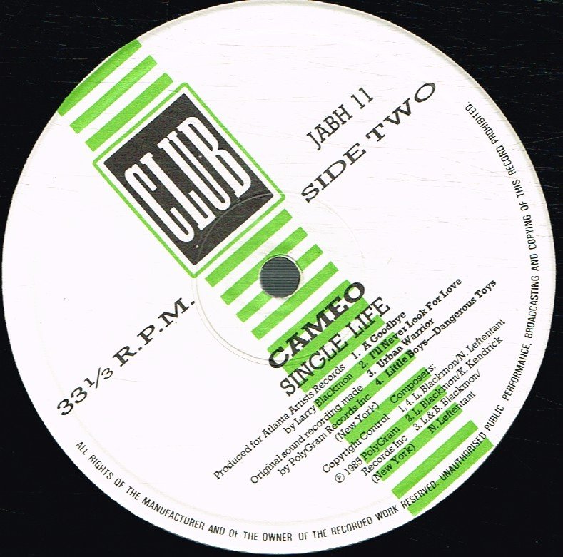 Cameo - Single Life - Lp