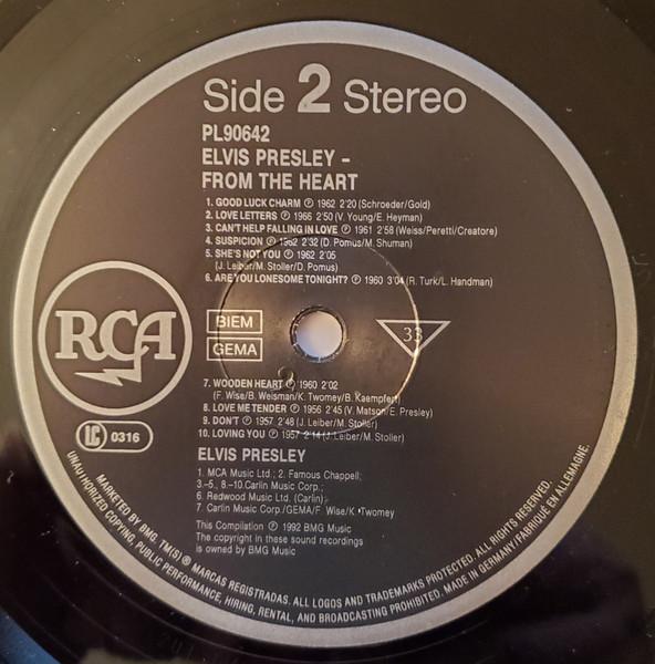 Elvis Presley - From The Heart (His Greatest Love Songs) - Lp