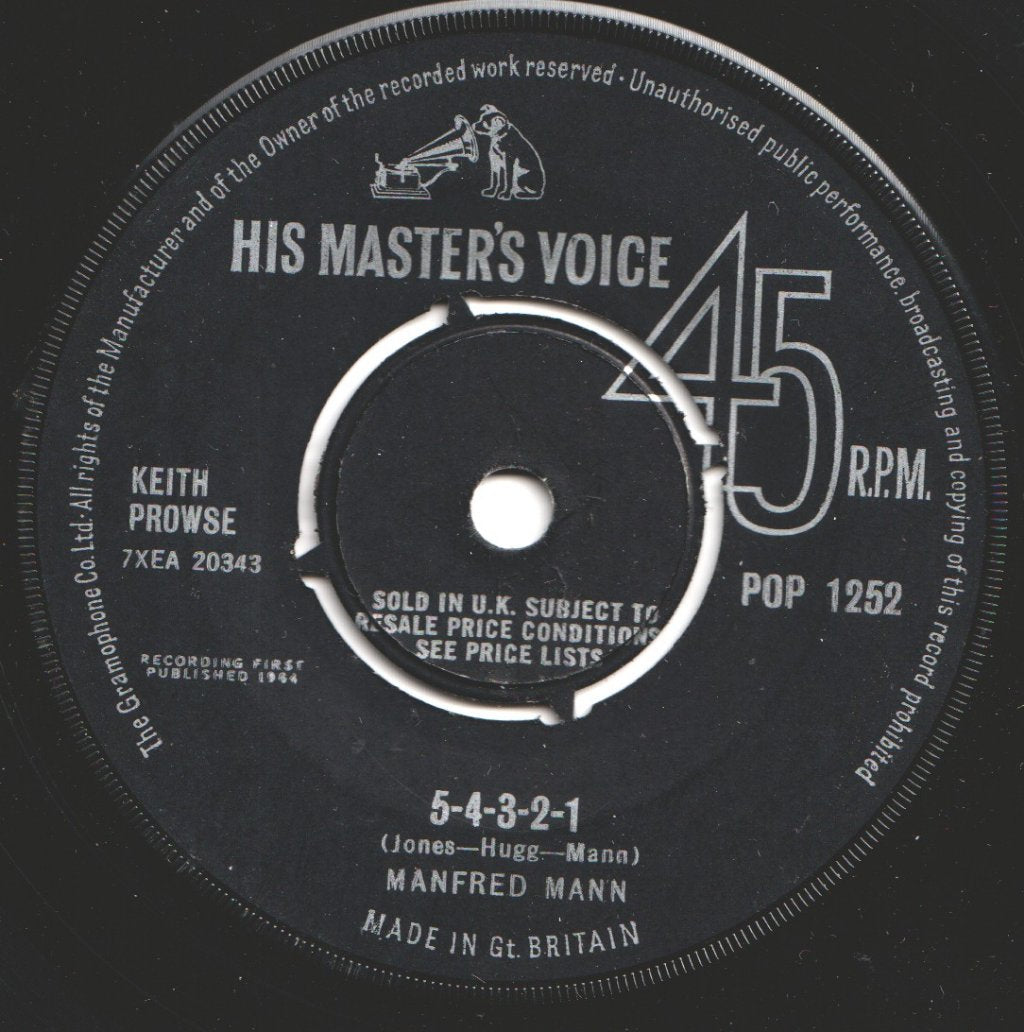 Manfred Mann - 5-4-3-2-1 - 7 Inch