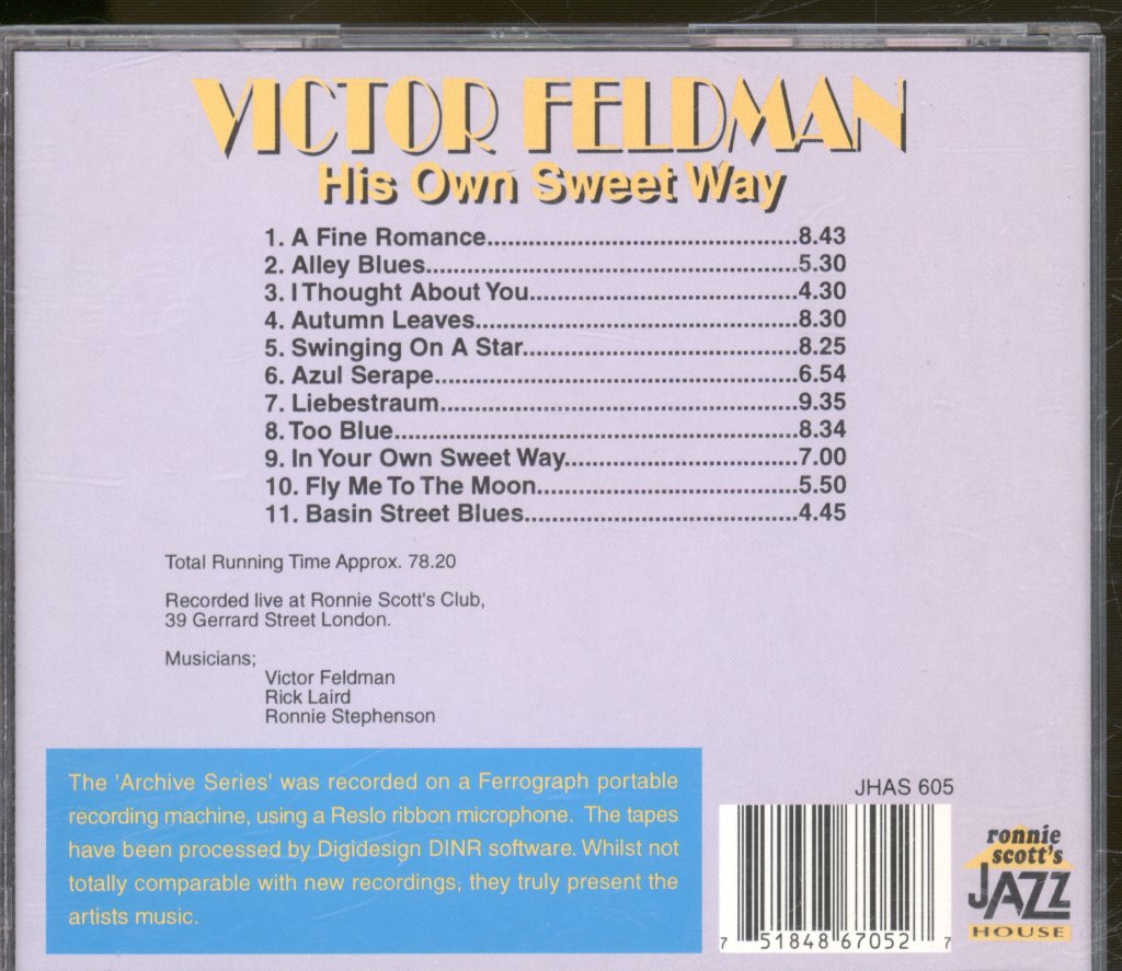 Victor Feldman - His Own Sweet Way - Cd
